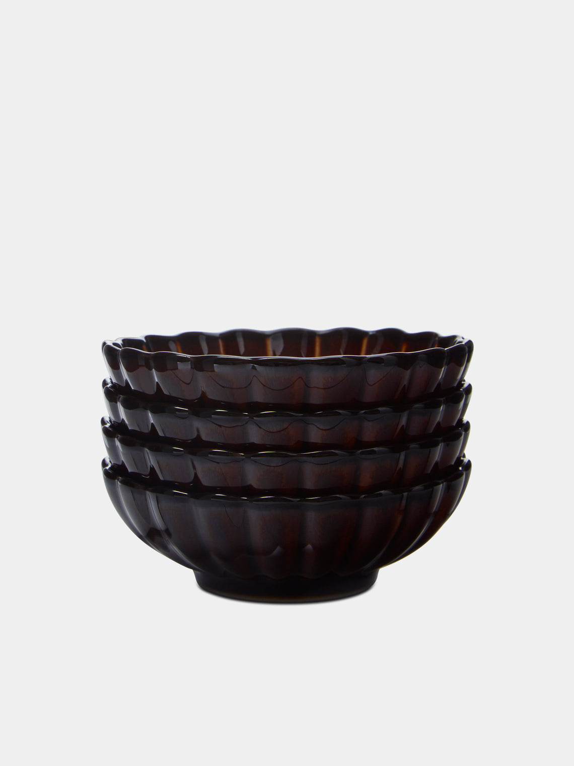 Kaneko Kohyo - Giyaman Urushi Ceramic Condiment Bowls (Set of 4) -  - ABASK