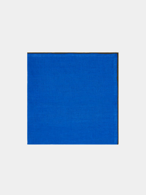 Madre Linen - Hand-Dyed Linen Contrast-Edge Napkins (Set of 4) -  - ABASK - 