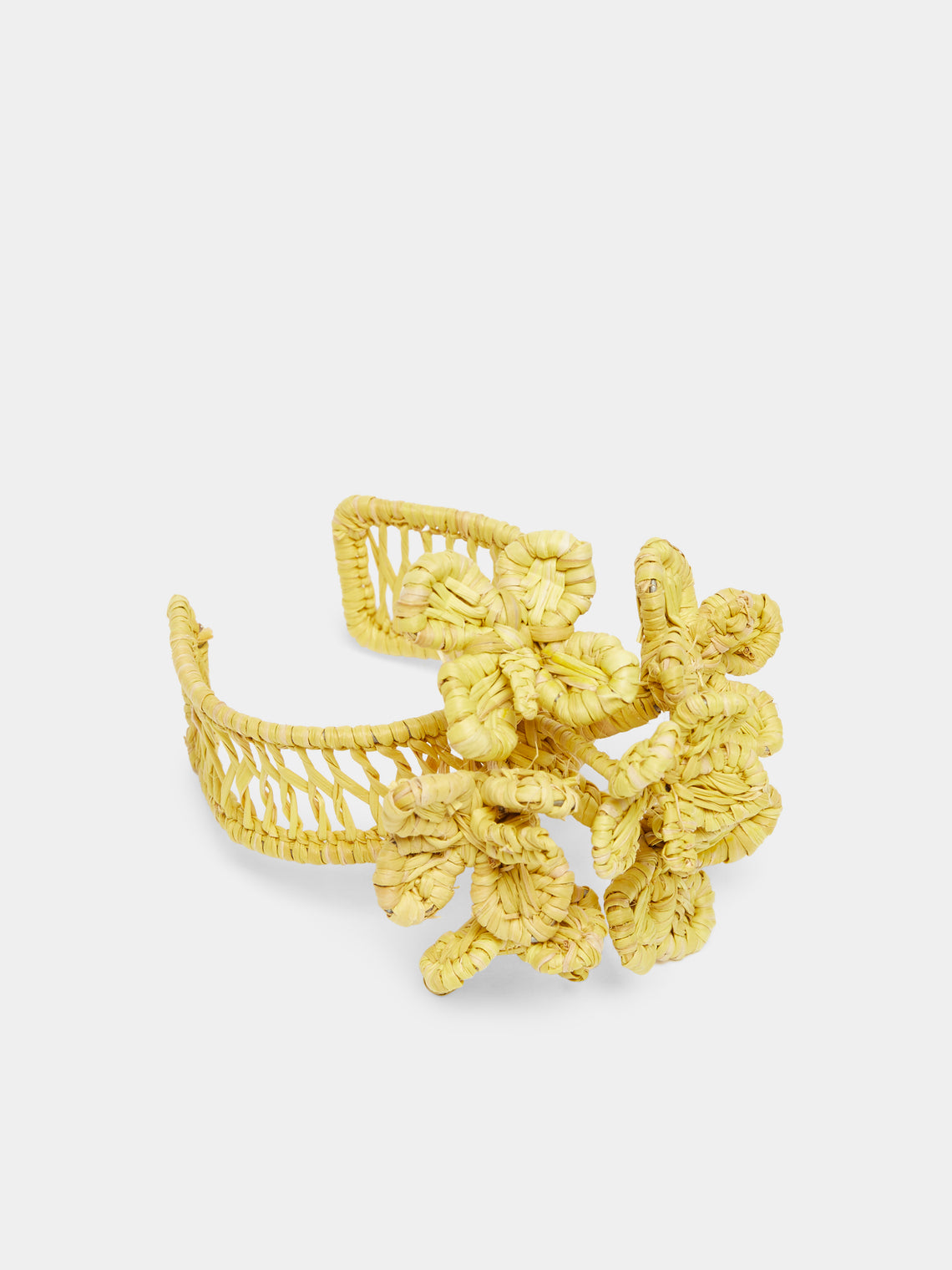 Artesanías del Atlántico - Coral Flower Handwoven Palm Napkin Rings (Set of 4) -  - ABASK