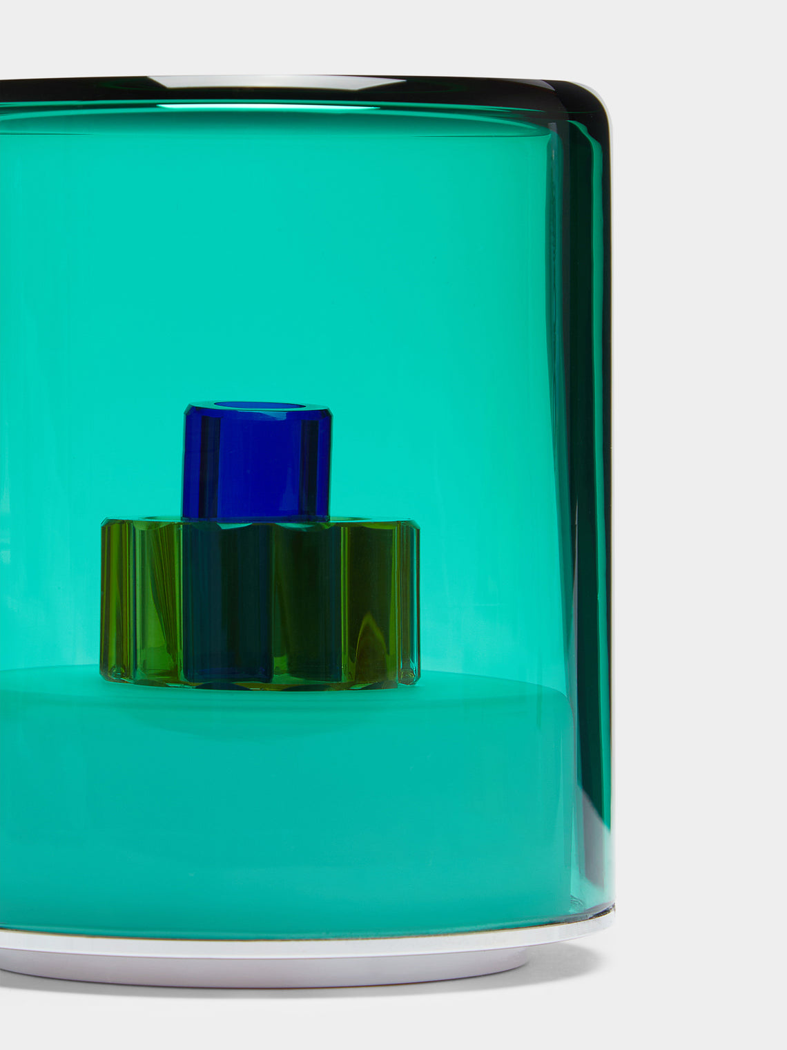Green Wolf Lighting - Verde II Hand-Blown Murano Glass Portable Table Light -  - ABASK