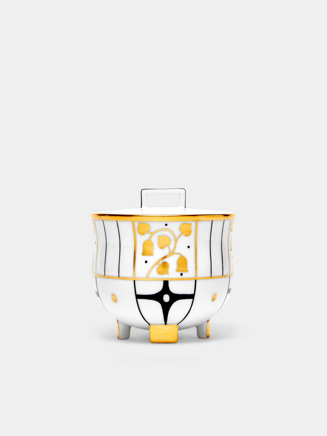 Augarten - Déco Vienne Hand-Painted Porcelain Sugar Bowl -  - ABASK
