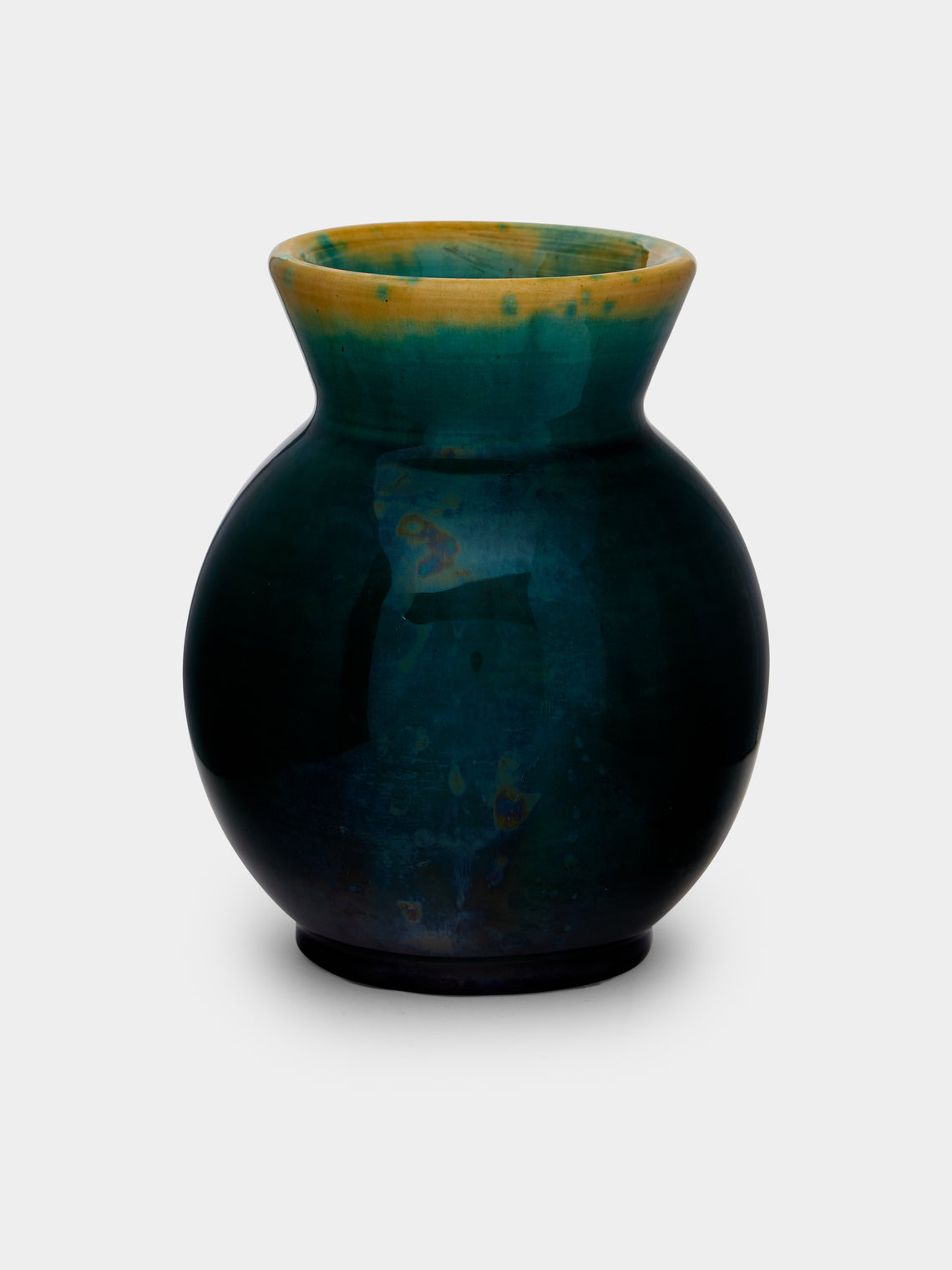 Antique and Vintage - 1950s Accolay Ball Vase - Green - ABASK - 