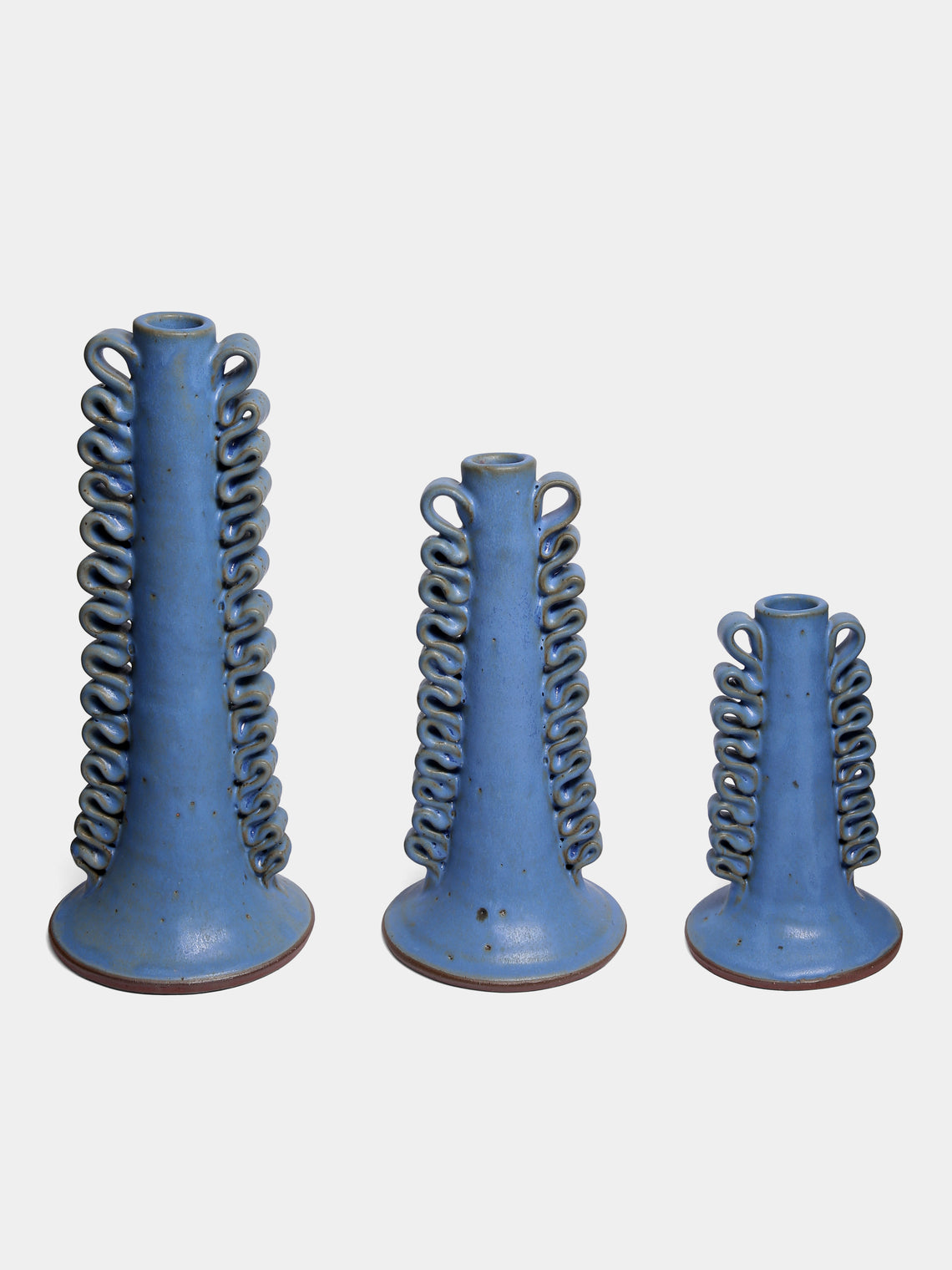 Perla Valtierra - Ribete Hand-Glazed Ceramic Small Candle Holder -  - ABASK