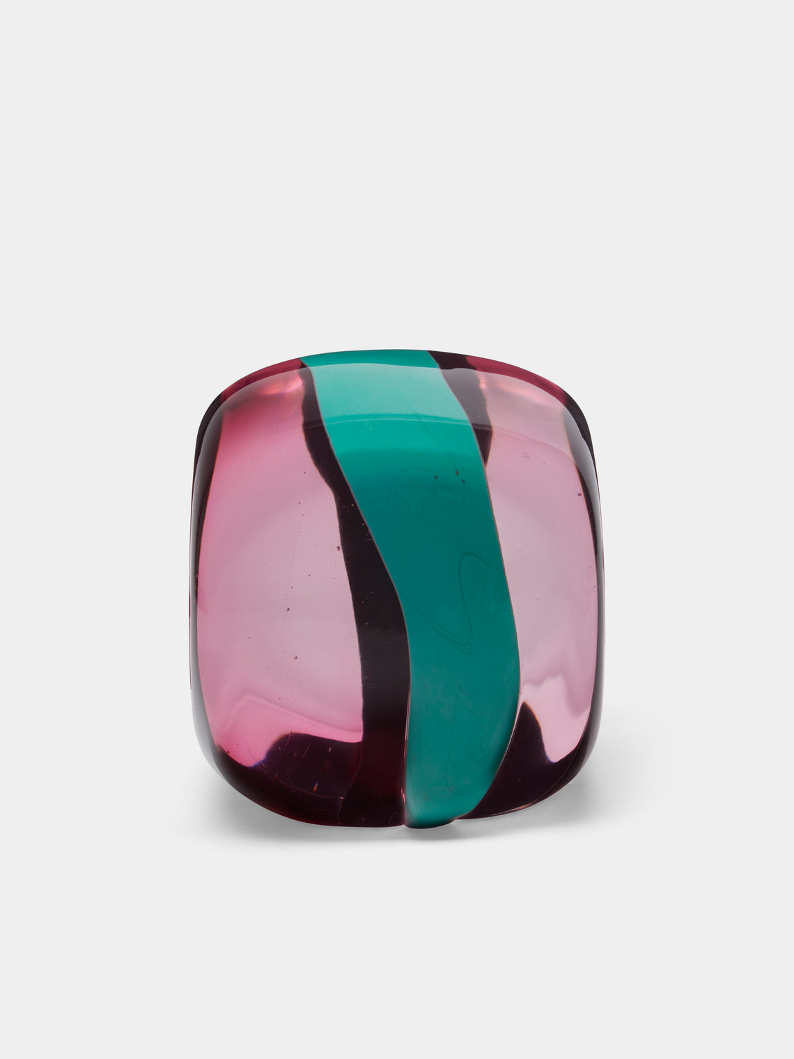 Antique and Vintage - 1971 Pierre Cardin Venini Murano Paperweight - Pink - ABASK - 