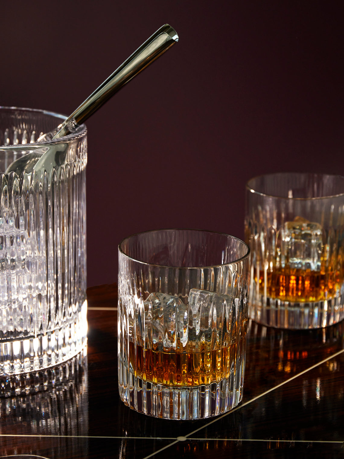 Waterford - Aras Cut Crystal Old Fashioned Glasses (Set of 2) - Clear - ABASK
