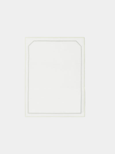 Los Encajeros - Octo Embroidered Linen Cocktail Napkins (Set of 6) -  - ABASK - 