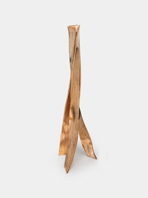 Osanna Visconti - Nastro Hand-Cast Bronze Candle Holder -  - ABASK - 
