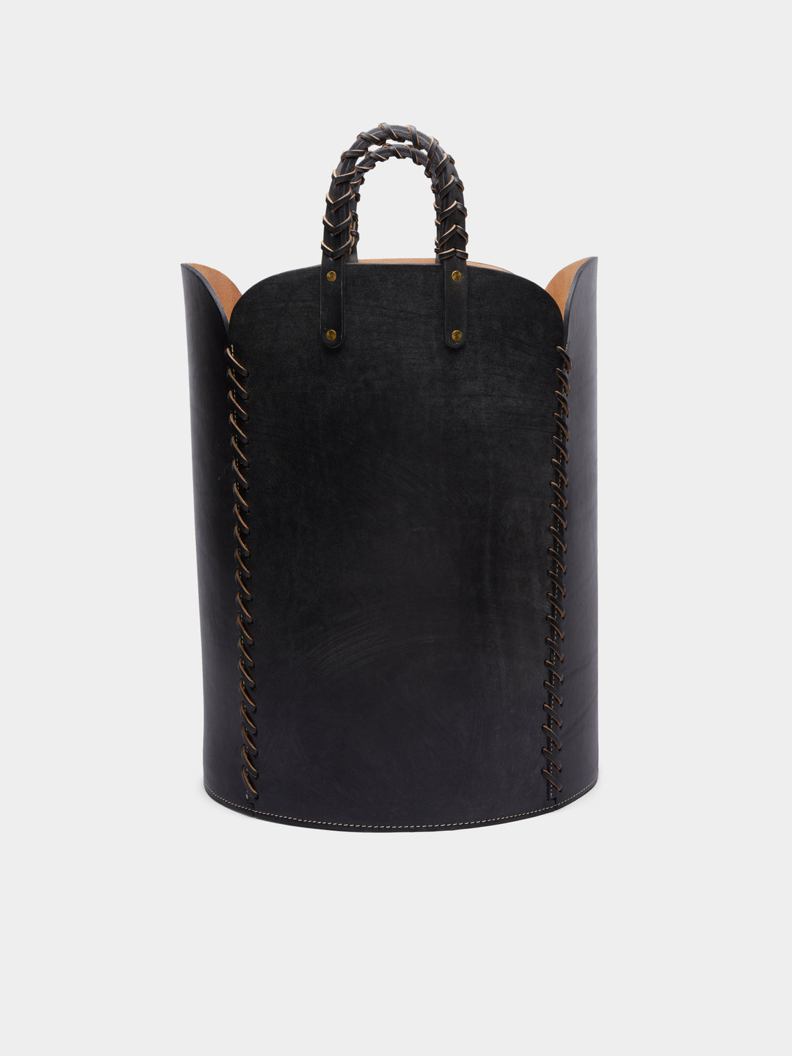 Otis Ingrams - Woven Leather Basket -  - ABASK