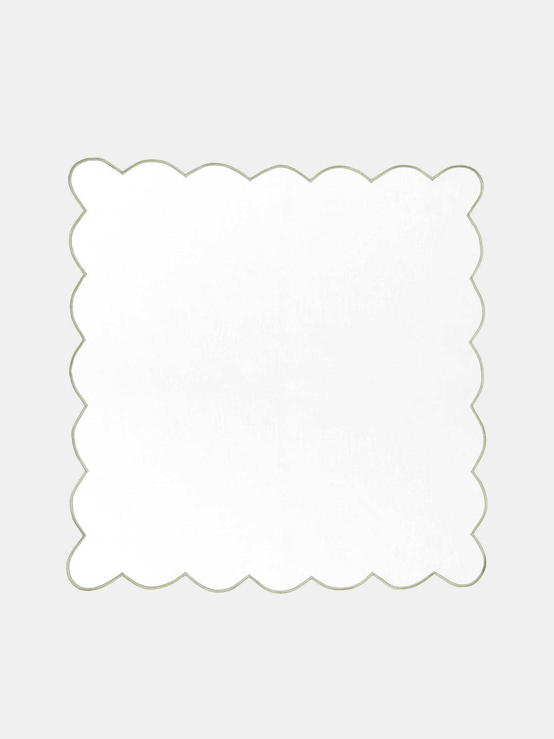 Angela Wickstead - Diletta Scalloped Linen Napkins (Set of 4) -  - ABASK