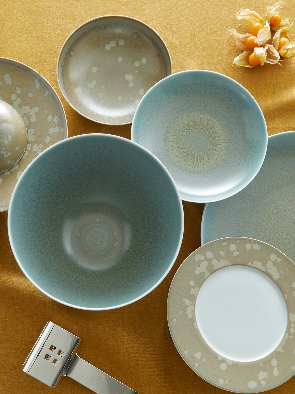 Jaune de Chrome - Todra Porcelain Large Salad Bowl -  - ABASK