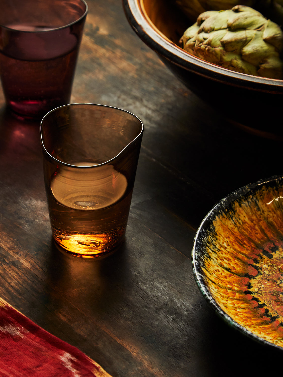 Mosso Miele Hand-Blown Murano Glass Tumbler