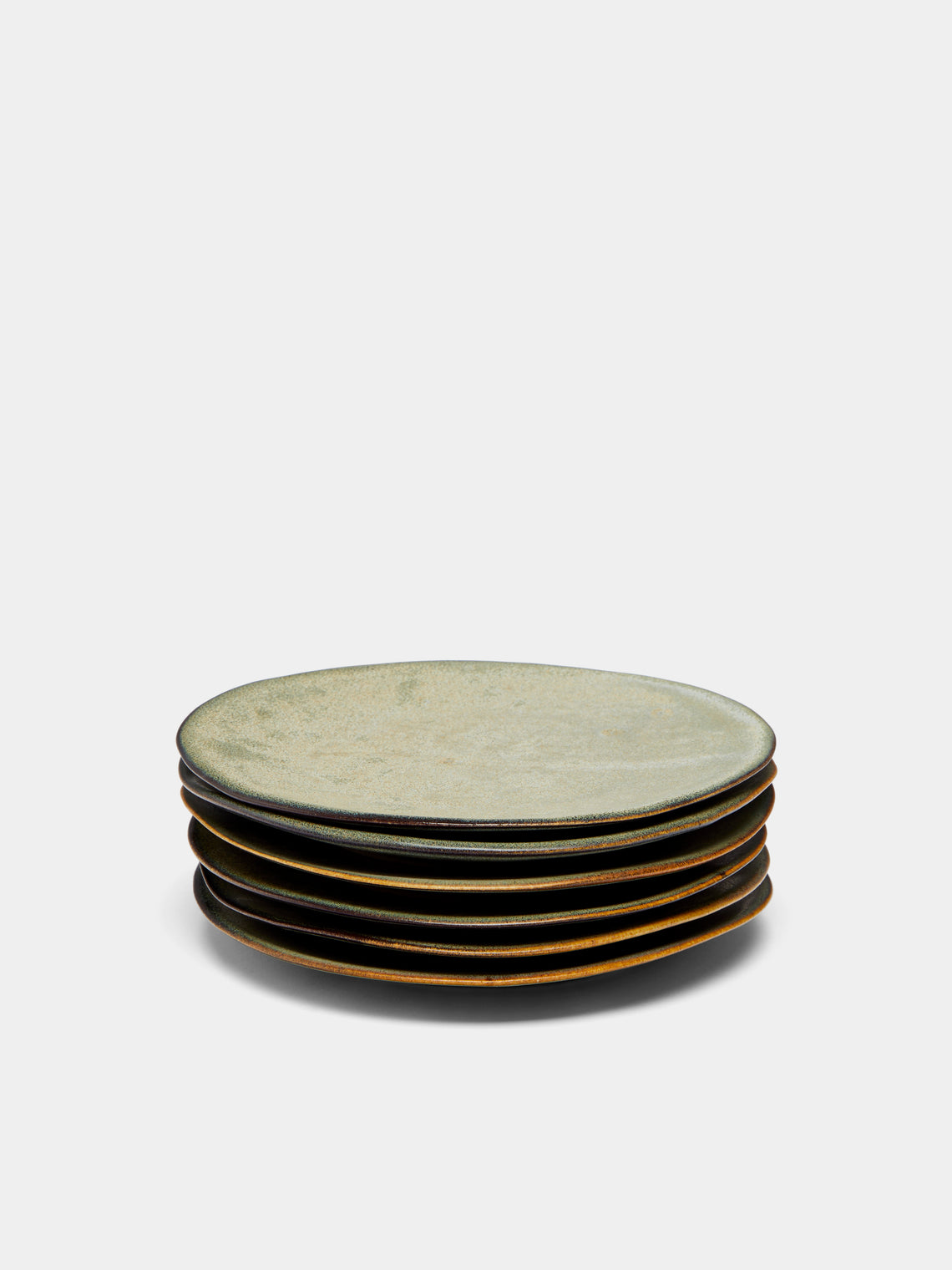 Mervyn Gers Ceramics - Hand-Glazed Ceramic Dessert Plates (Set of 6) -  - ABASK