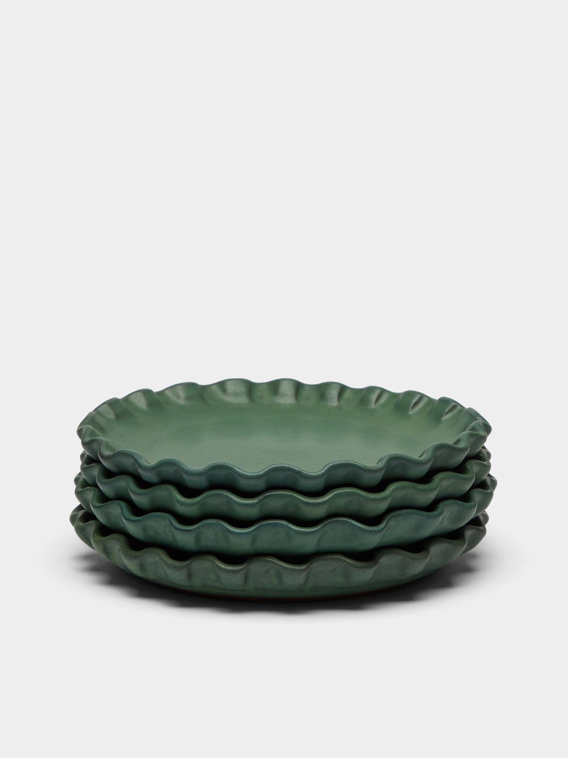 Perla Valtierra - Hand-Glazed Ceramic Side Plates (Set of 4) -  - ABASK