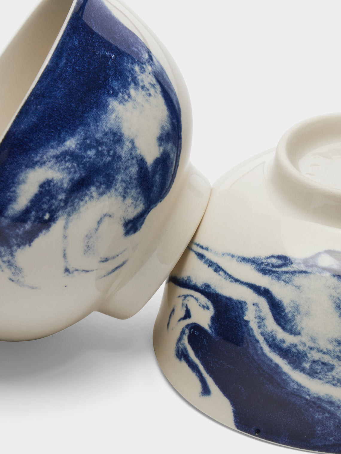 1882 Ltd. - Indigo Storm Ceramic Cups (Set of 4) -  - ABASK