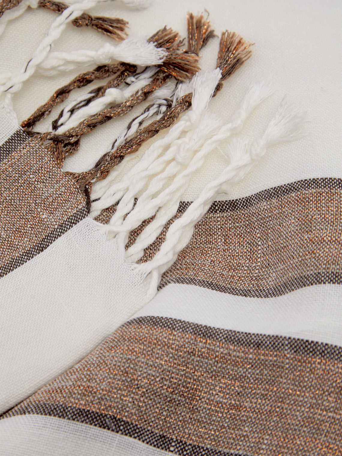 Brunello Cucinelli - Linen Striped Blanket -  - ABASK