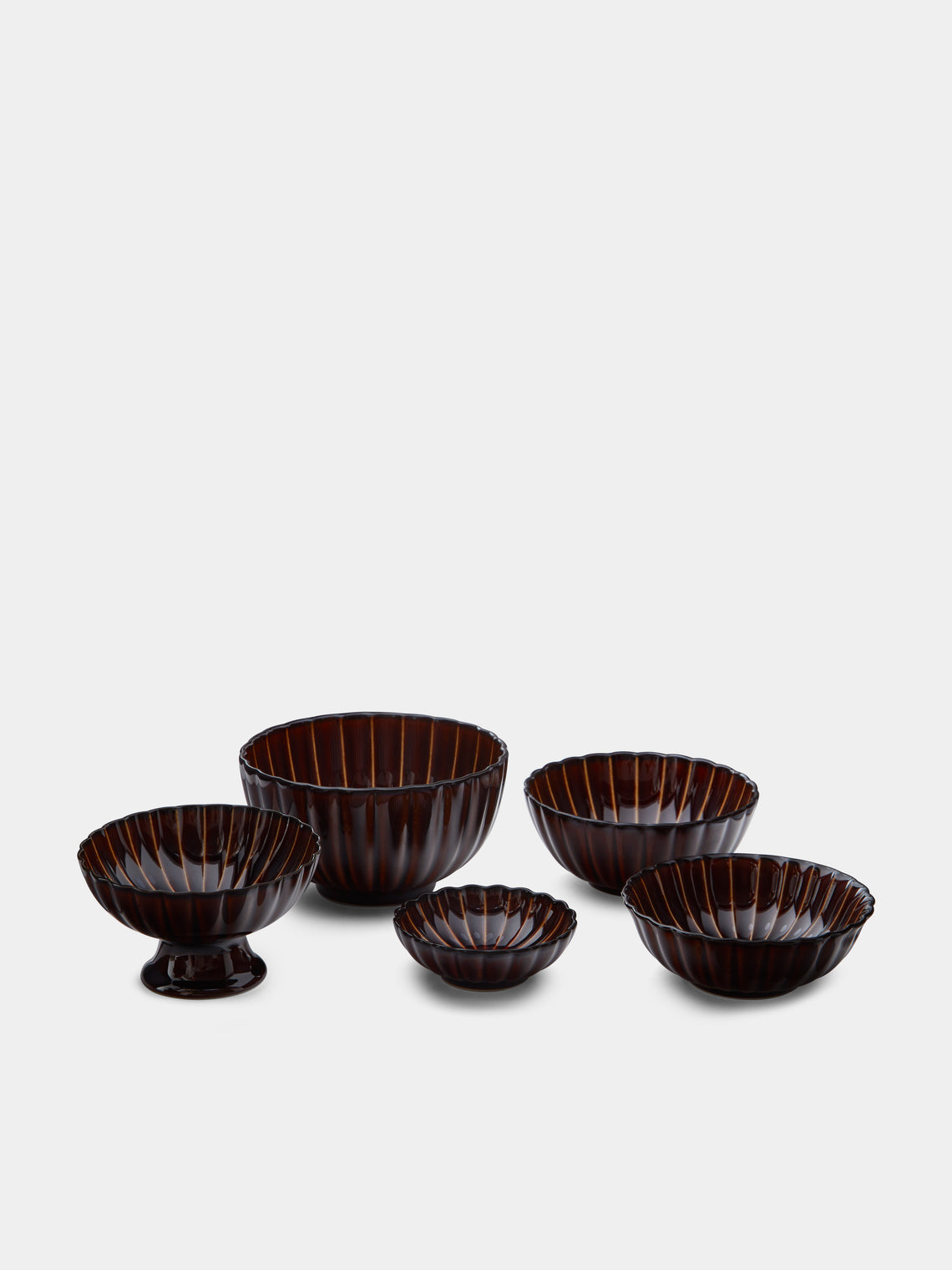 Kaneko Kohyo - Giyaman Urushi Ceramic Condiment Bowls (Set of 4) -  - ABASK
