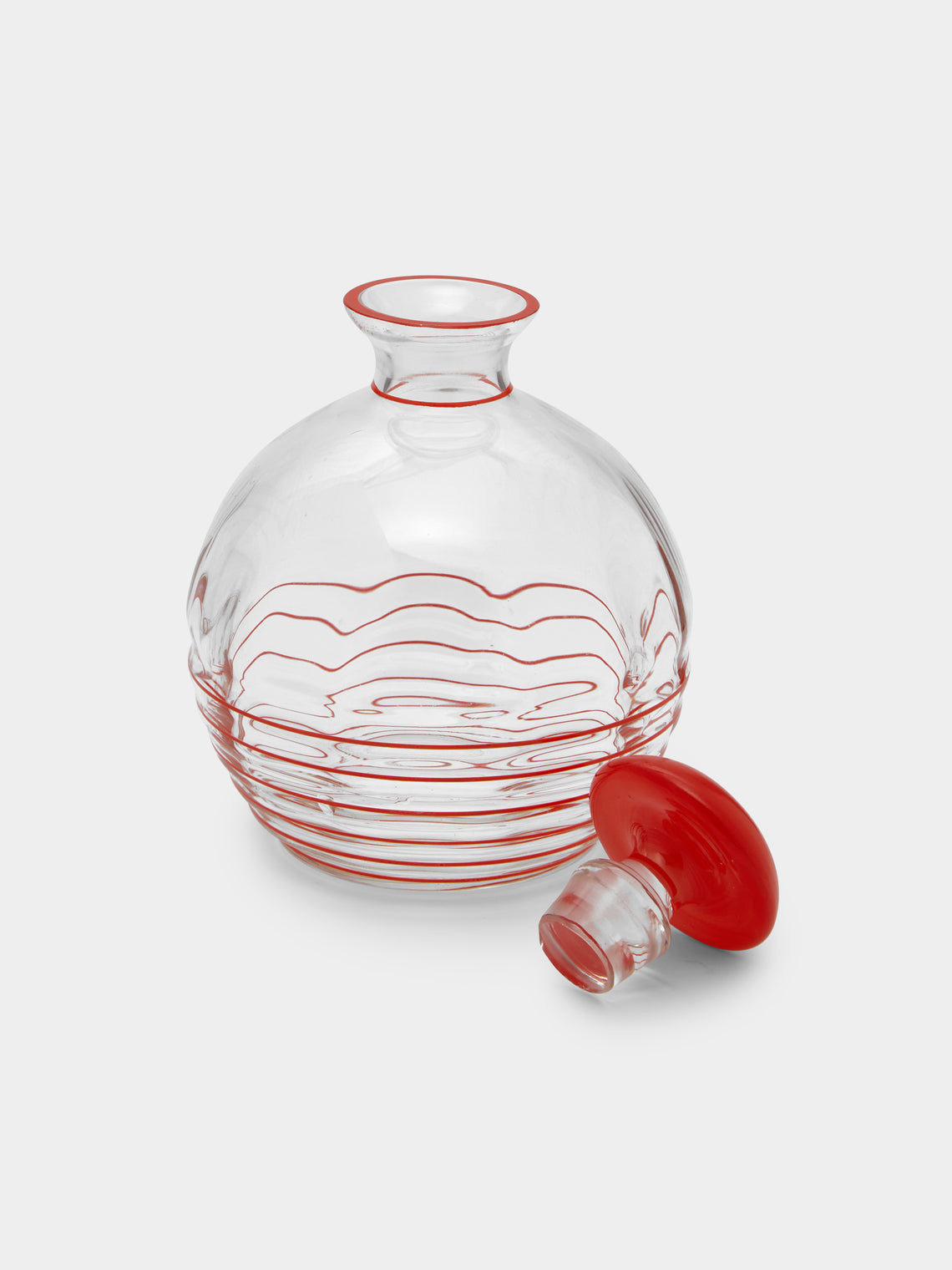 Antique and Vintage - 1950s French Enamel Decanter and Tumblers (Set of 6) -  - ABASK