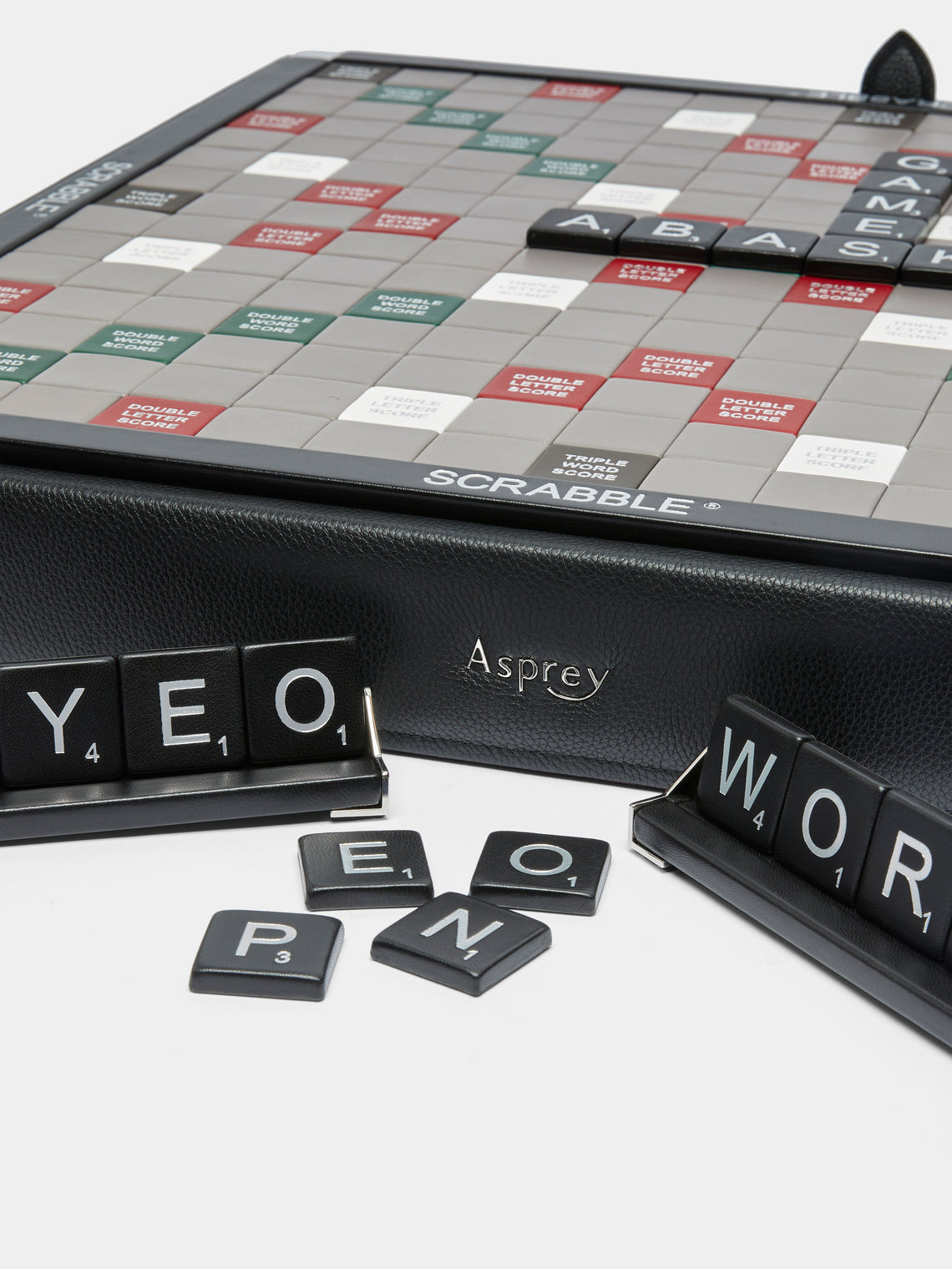 Asprey - Hanover Leather Scrabble Set -  - ABASK