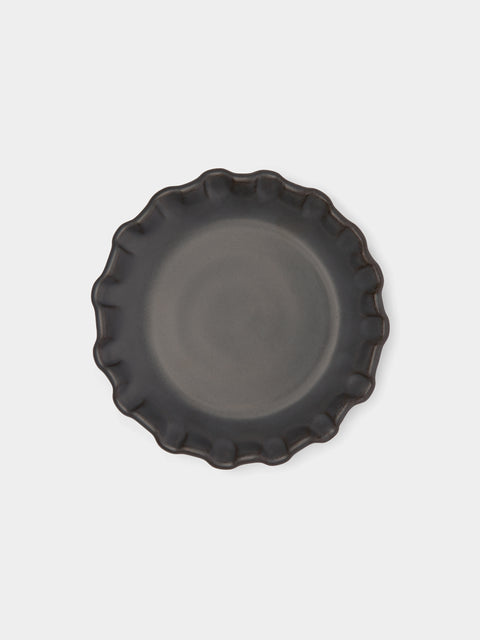 Perla Valtierra - Hand-Glazed Ceramic Lipped Dessert Plates (Set of 4) -  - ABASK - 