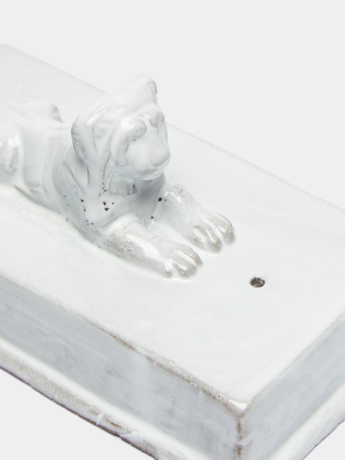 Astier de Villatte - Lion Hand-Glazed Ceramic Incense Holder -  - ABASK