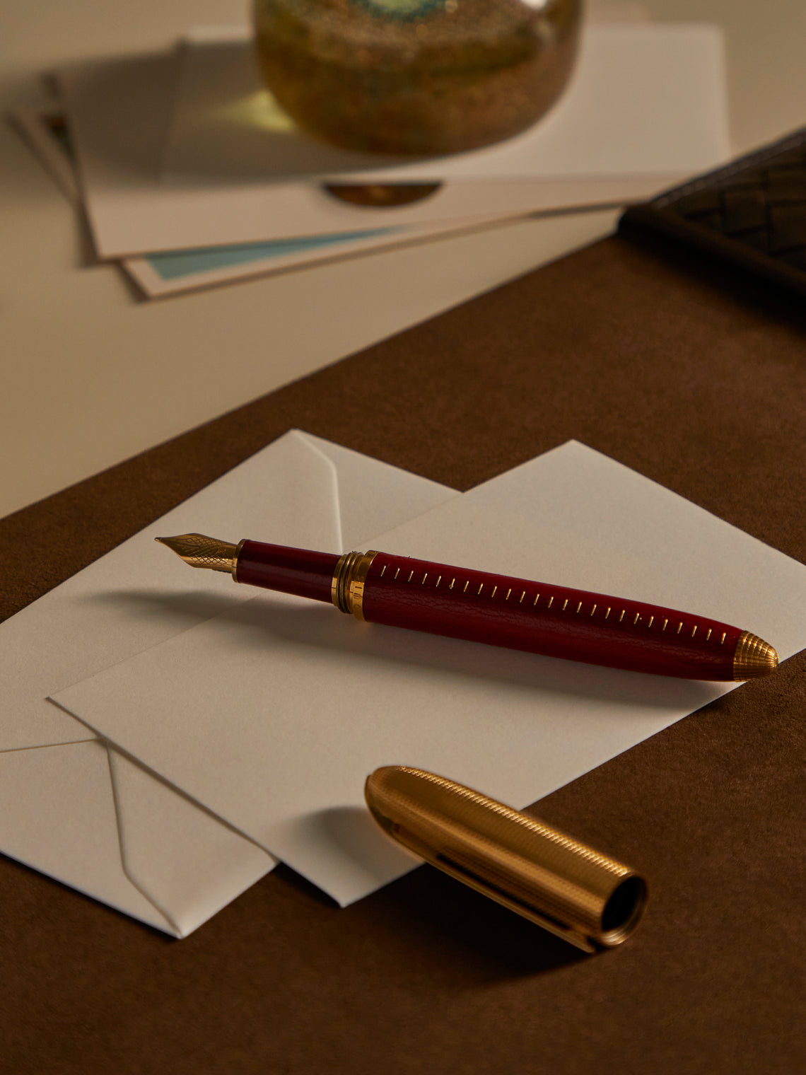 Antique and Vintage - 1997 Anouska Hempel for Louis Vuitton Fountain Pen - Red - ABASK