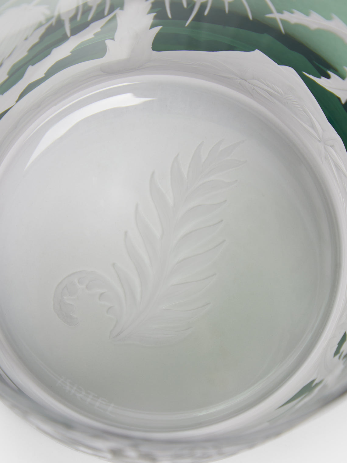 Artel - Primeval Palms Hand-Engraved Crystal Tumblers (Set of 4) -  - ABASK