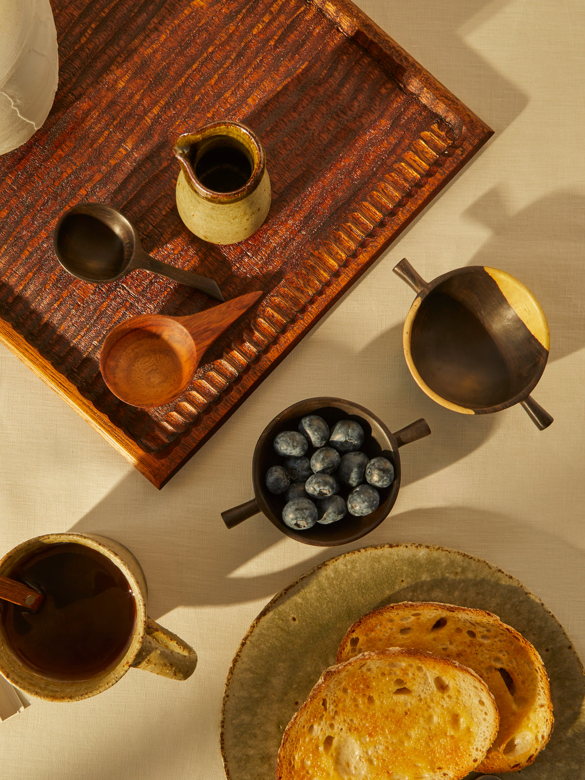 Qäsa Qäsa Carvers - Hand-Carved Blackwood Snack Bowls (Set of 3) -  - ABASK