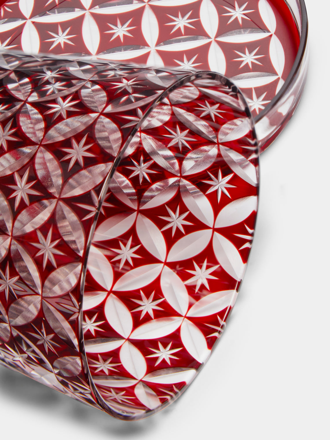 Hirota Glass - Edo Kiroko Hand-Cut Lidded Glass -  - ABASK