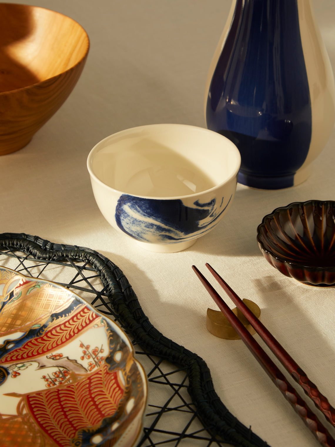 1882 Ltd. - Indigo Storm Ceramic Cups (Set of 4) -  - ABASK