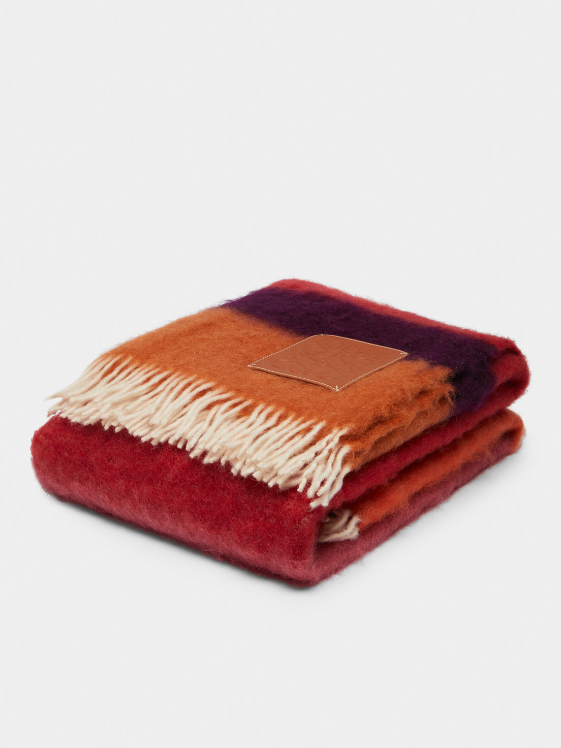Loewe Home - Mohair Striped Blanket -  - ABASK