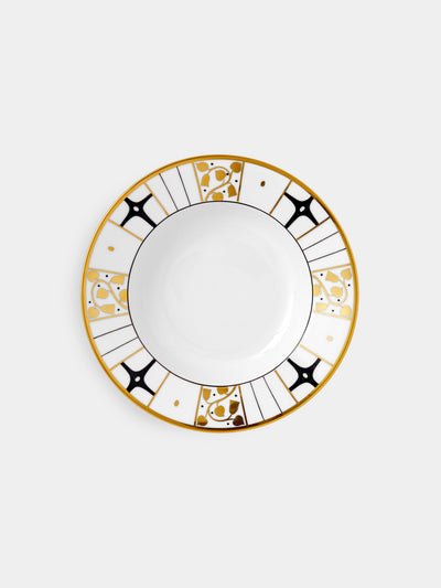 Augarten - Déco Vienne Porcelain Hand-Painted Soup Plate - ABASK