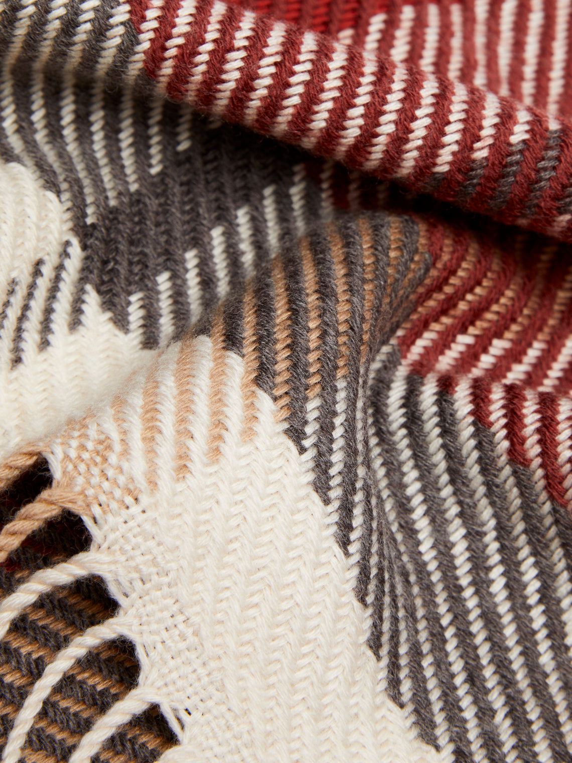 Johnstons of Elgin - Lofty Check Merino Wool Blanket -  - ABASK