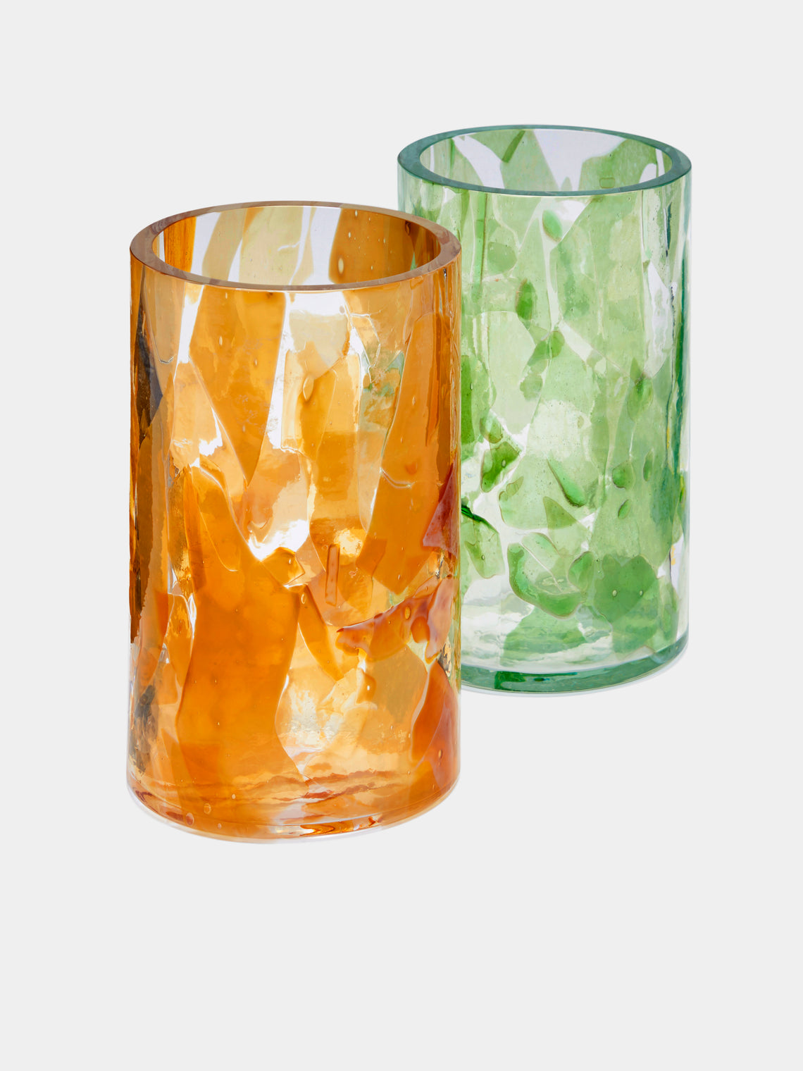 Stories of Italy - Jade Hand-Blown Murano Glass Vase -  - ABASK