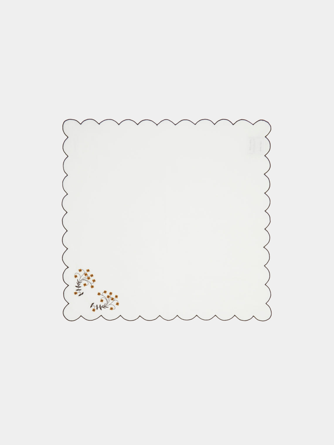 Los Encajeros - Spring Embroidered Linen Napkins (Set of 4) -  - ABASK