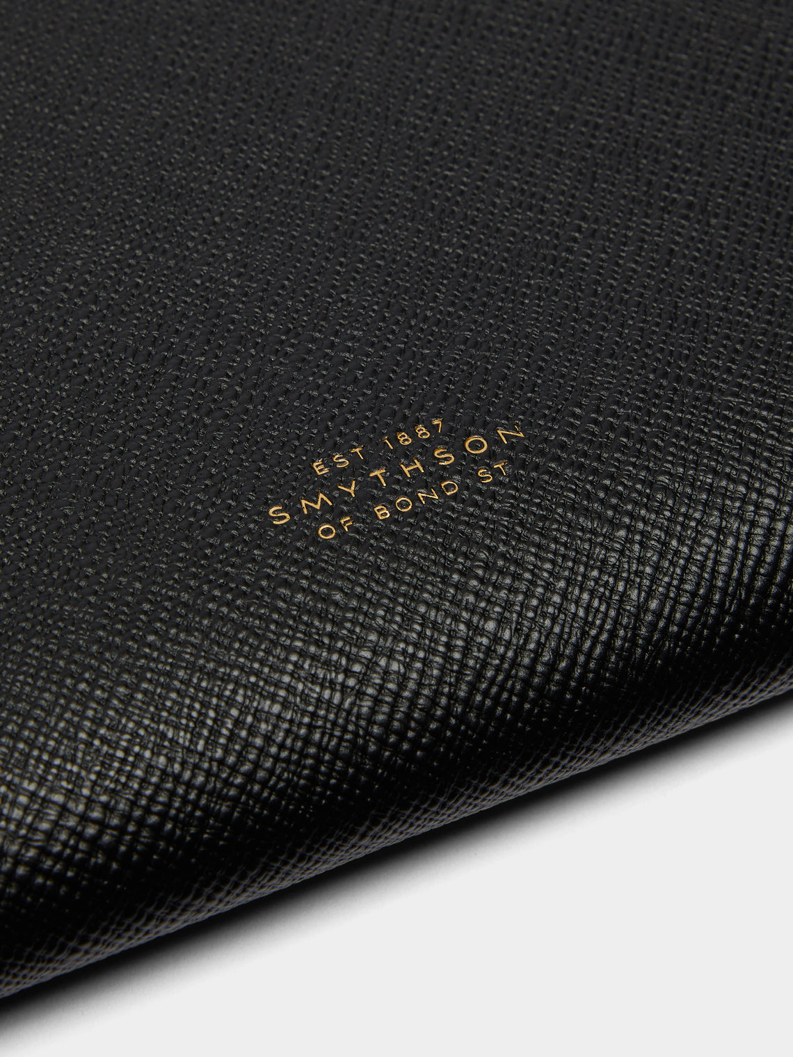 Smythson - Panama Leather Laptop Case - Black - ABASK