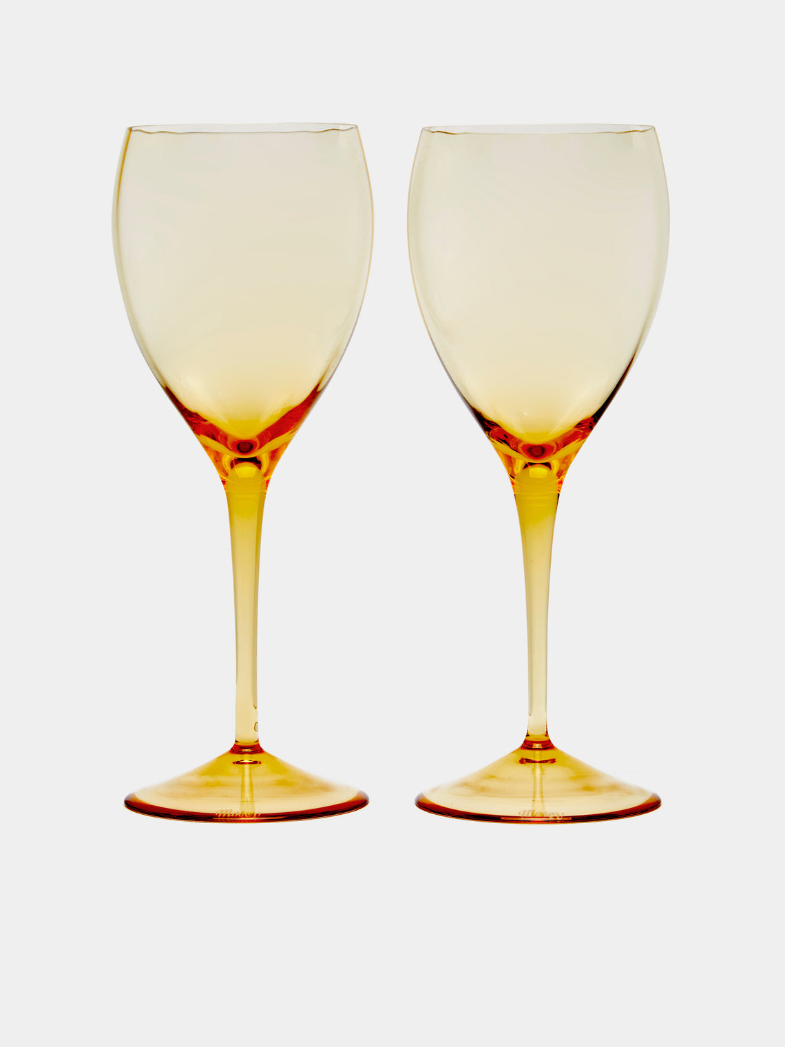 Moser - Optic Hand-Blown Crystal White Wine Glasses (Set of 2) -  - ABASK
