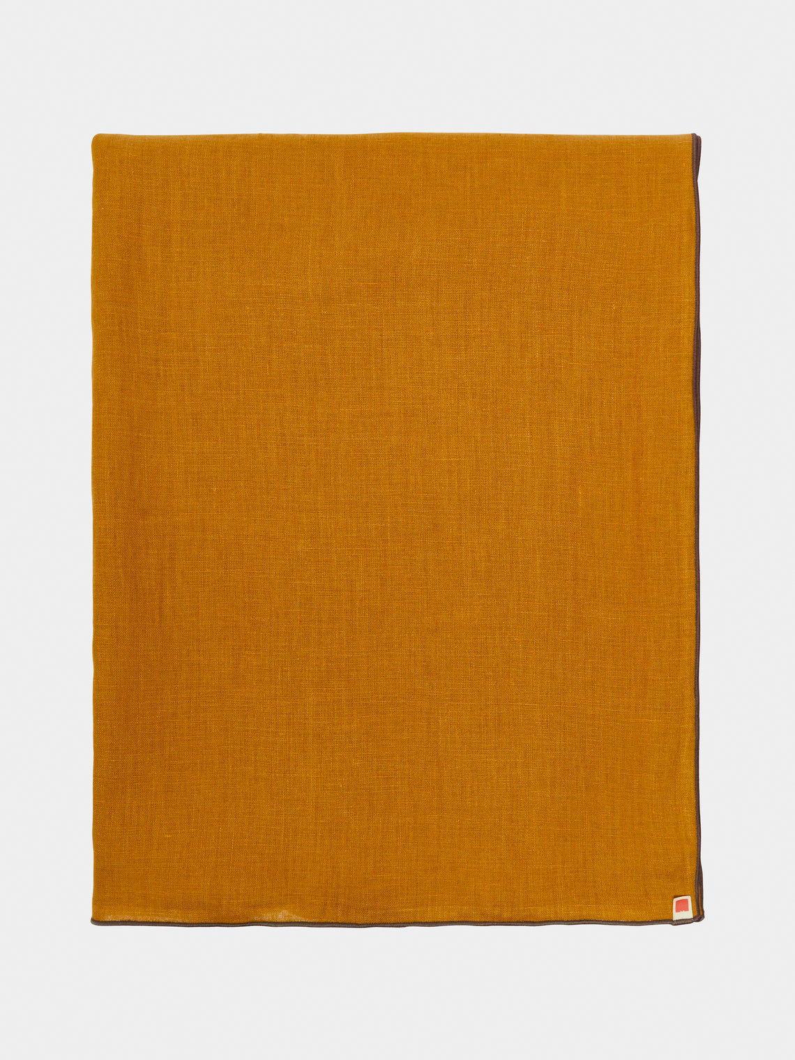 Madre Linen - Hand-Dyed Linen Contrast-Edge Tablecloth -  - ABASK - 