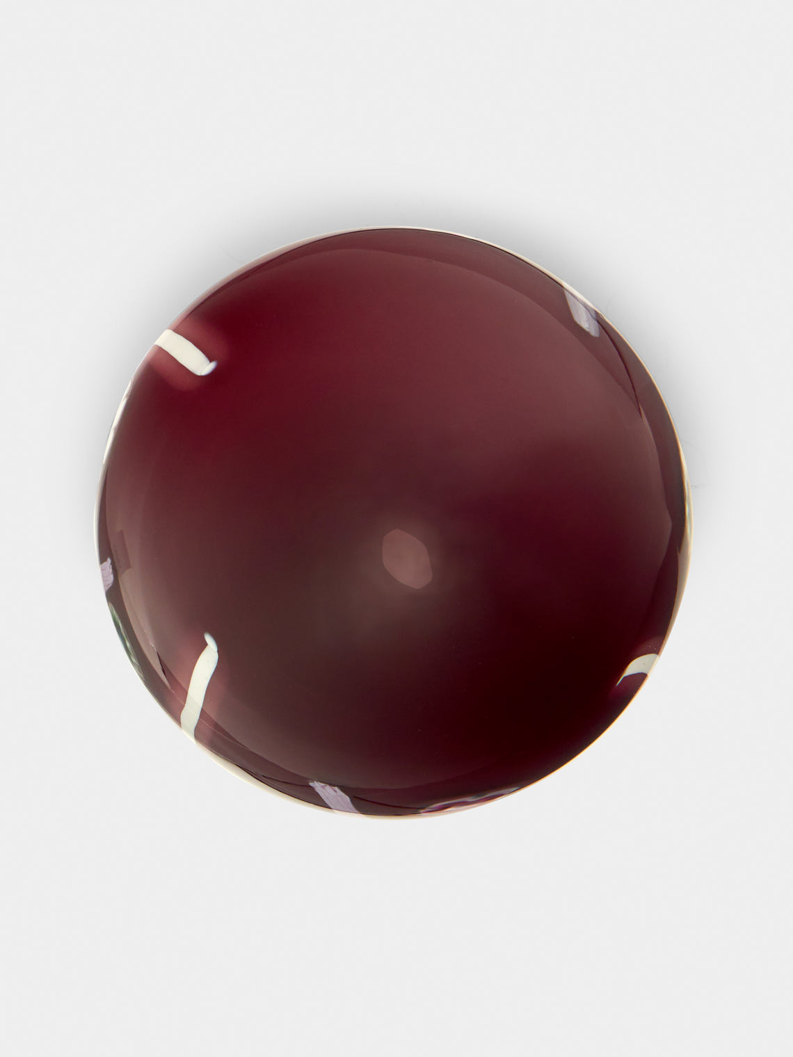 Giberto - Hand-Blown Murano Glass Paperweight - Purple - ABASK