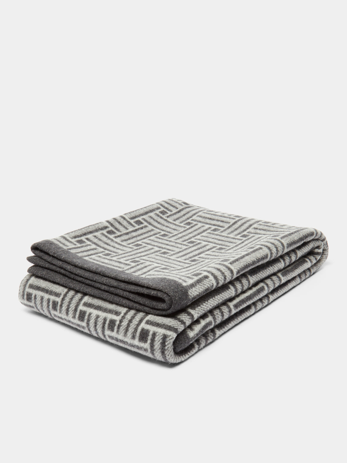 Johnstons of Elgin - Basket Weave Wool Blanket -  - ABASK