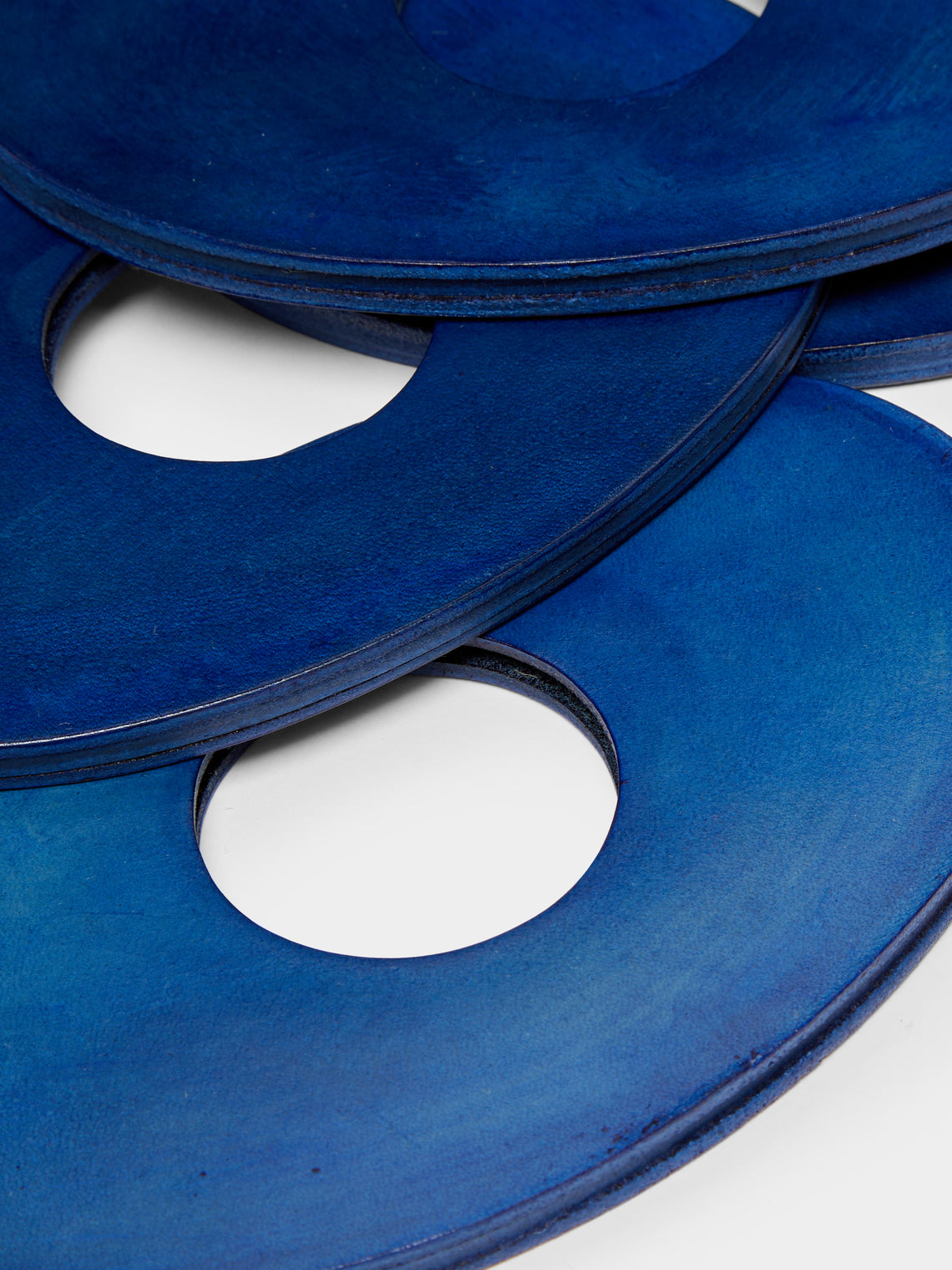 Peter Speliopoulos Projects - Hand-Stained Leather Napkin Rings (Set of 4) -  - ABASK