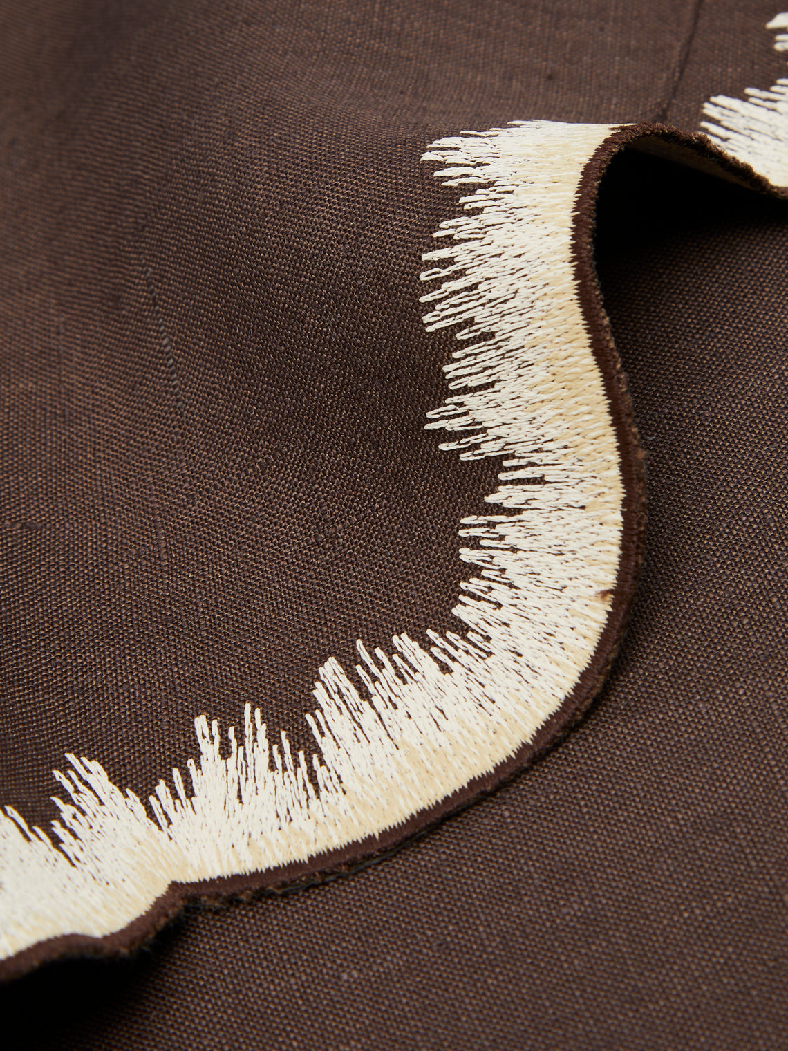 Los Encajeros - Valver Embroidered Linen Placemats (Set of 4) -  - ABASK