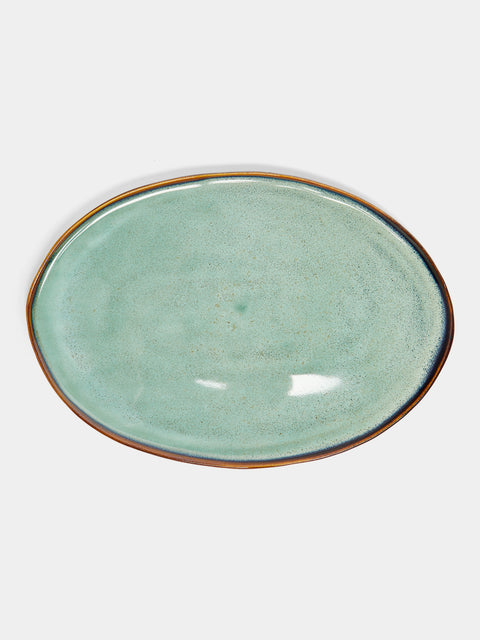 Mervyn Gers Ceramics - Hand-Glazed Ceramic Oval Platter -  - ABASK - 