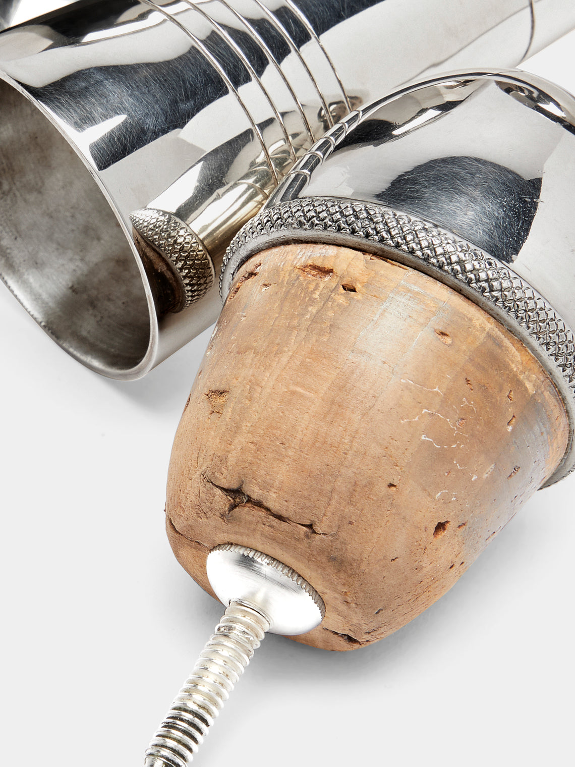 Antique and Vintage - 1930s Hukin & Heath Silver-Plated Bell Cocktail Shaker - Silver - ABASK