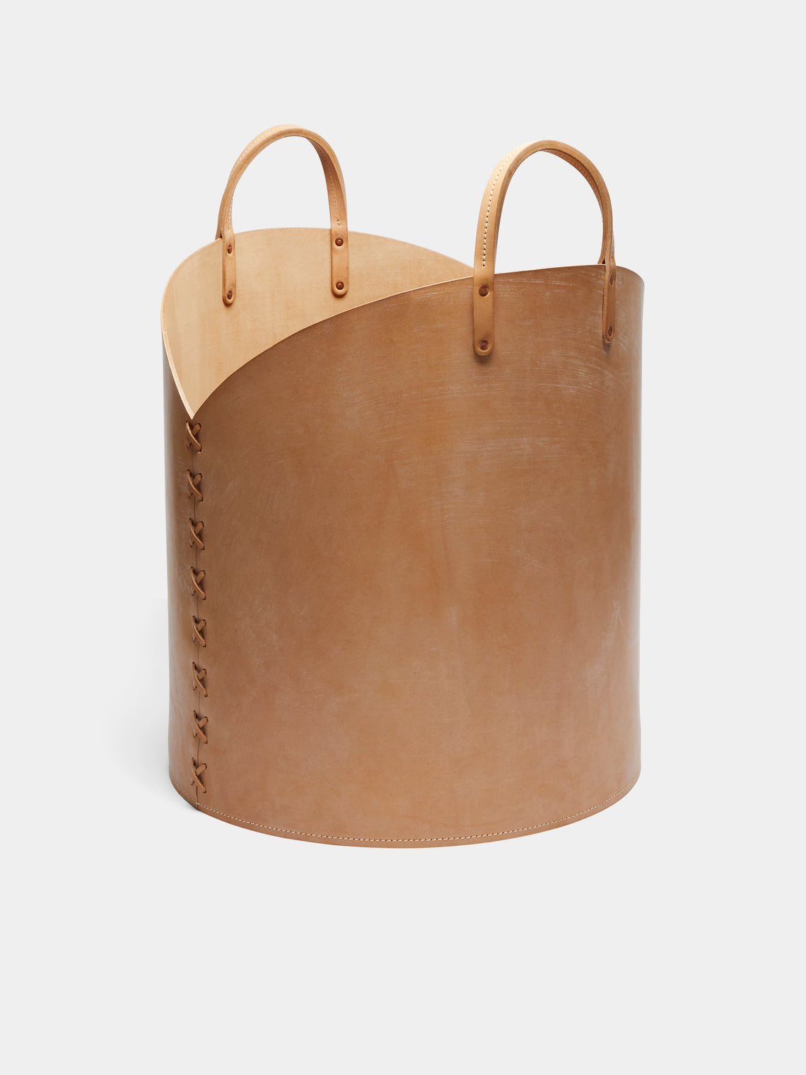 Otis Ingrams - Leather Log Basket -  - ABASK - 