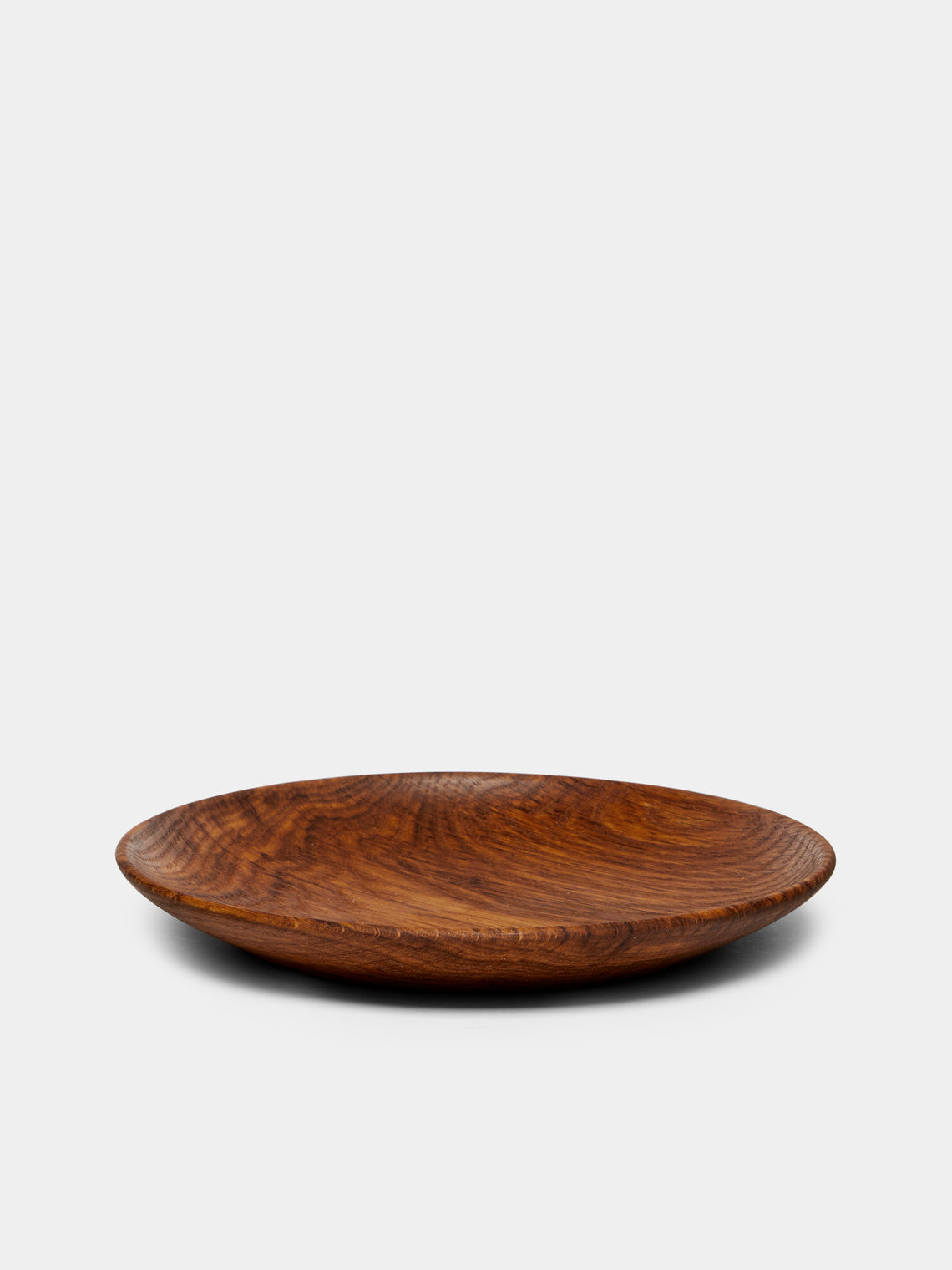 Antonis Cardew - Hand-Turned Brown Oak Small Plate -  - ABASK