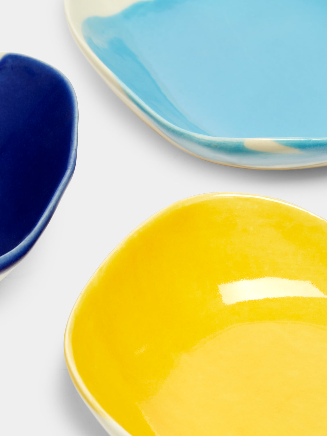 Pottery & Poetry - Hand-Glazed Porcelain Dipping Bowls (Set of 3) -  - ABASK