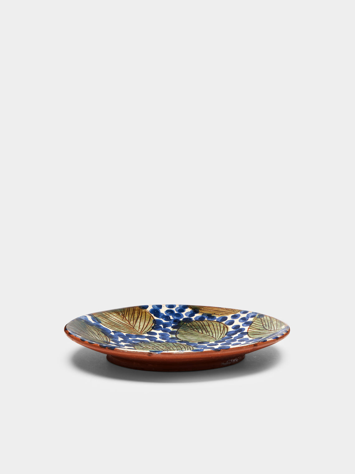 Anut - Leaves Hand-Painted Ceramic Plates (Set of 4) -  - ABASK