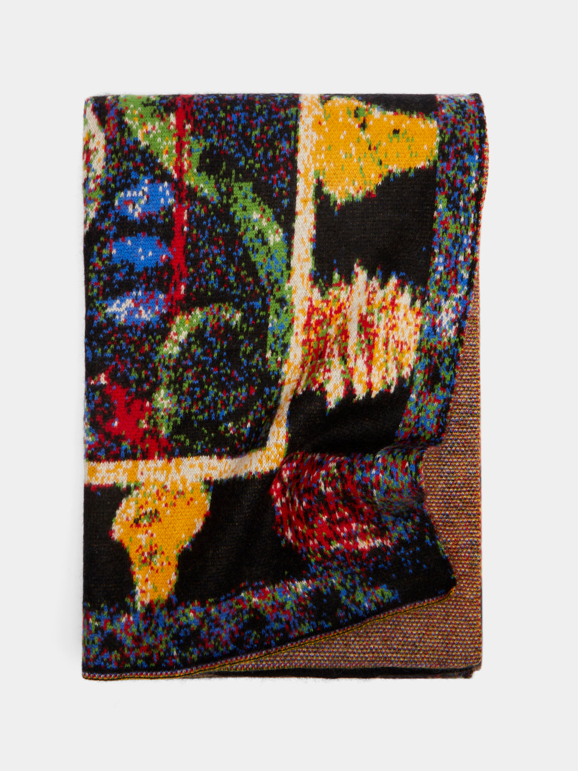 Saved NY - Adam and Eve Cashmere Blanket - Black - ABASK - 