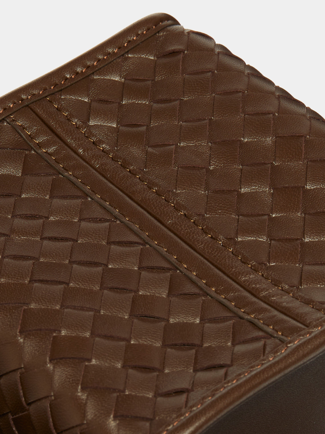 Riviere - Woven Leather Tissue Box -  - ABASK