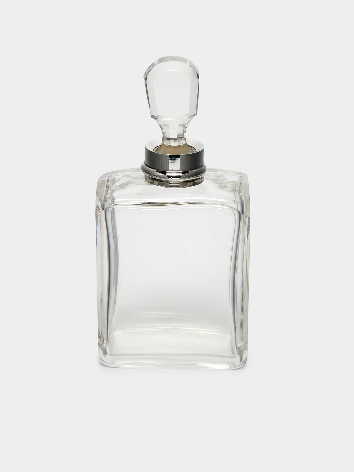 Antique and Vintage - 1930s English Art Déco Silver & Cut Glass Decanter -  - ABASK - 